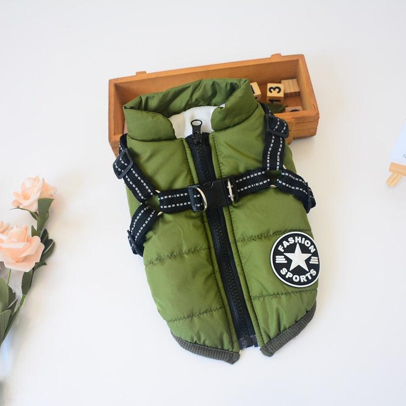 Winter Wonderland Pet Hooded Coat - Stylish And Warm Dog Jacket For