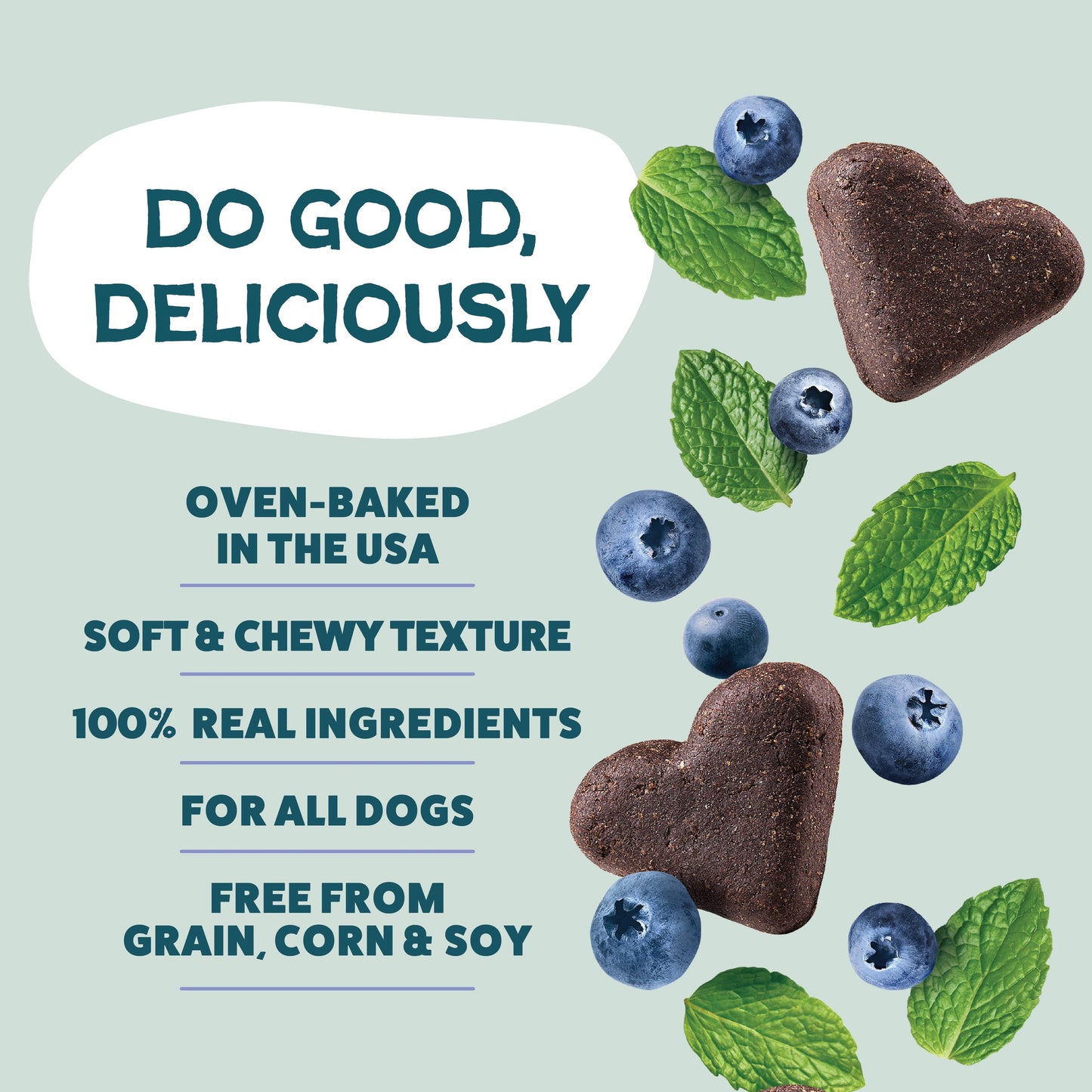 Blueberried Treasure Soft Baked Dog Treats
