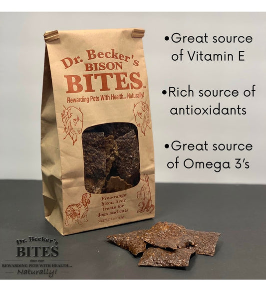 Dr. Becker's Organic Bison Liver Treats for Dogs and Cats
